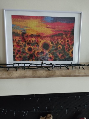 Framed handmade mosaic new 30cmx40cm