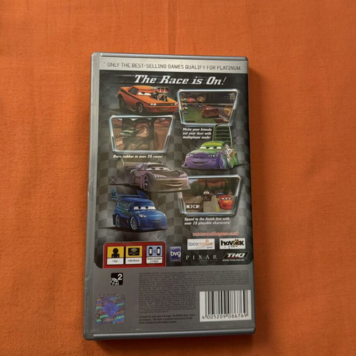 Disney Pixar Cars PSP game, complete with box and manual