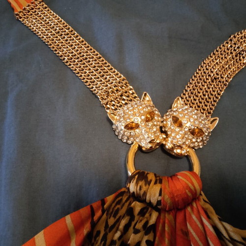 Mini backless dress Sky like new, colorful with strass stones