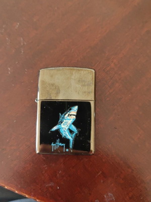 Zippo Shark Lighter like new with Guy Harvey design