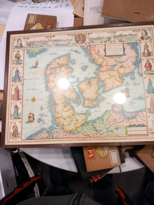 Denmark engraving 1900 like new, 44x34 cm