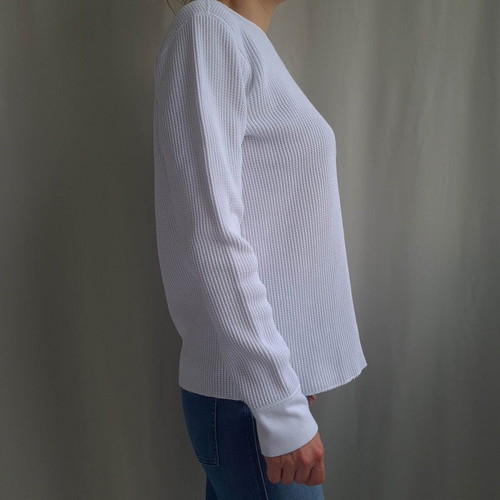 Beams Japan White Cotton Sweater Size M Like New