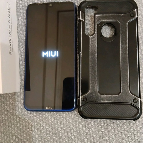 Redmi Note 8 used with box and case, blue, Android, Dual SIM