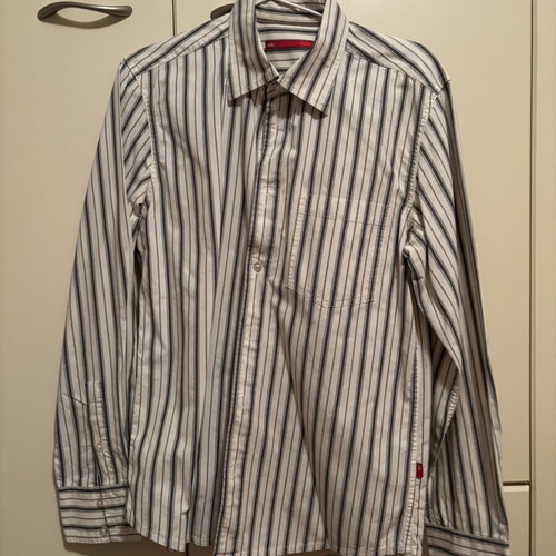 EDC shirt medium UK like new, white and grey stripes