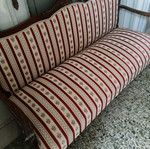Classic handmade walnut sofa like new