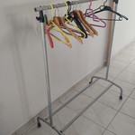 IKEA wheeled clothes rack