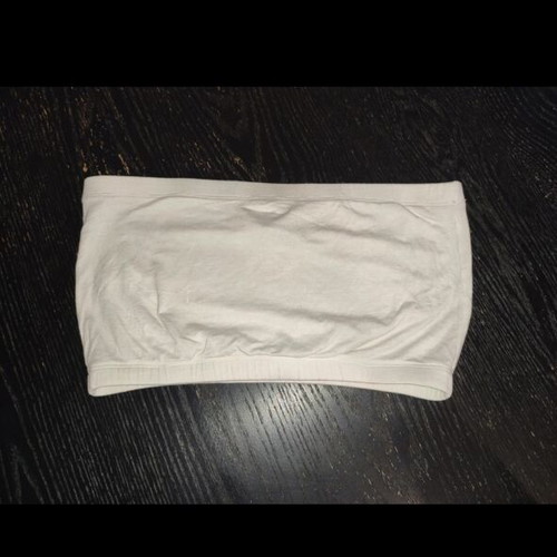 BSB Jeans knit crop top and white strapless tube top set, like new, small