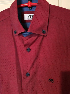 Ανδρικό κόκκινο πουκάμισο Makis Tselios σαν καινούργιο, μέγεθος M