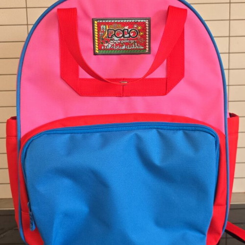 Polo backpack for girls new, colorful with small wallet