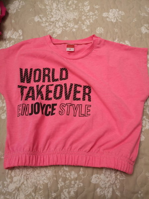 Joyce sleeveless T-shirt for girl size 6 used, pink
