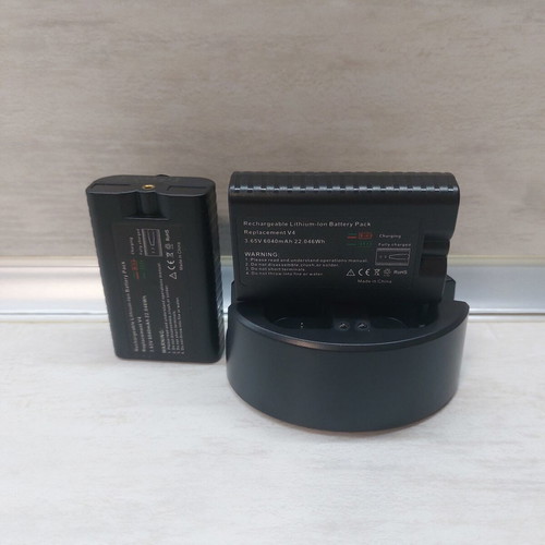 Premium kit double charger and 2 batteries V4 for Ring Video Doorbell