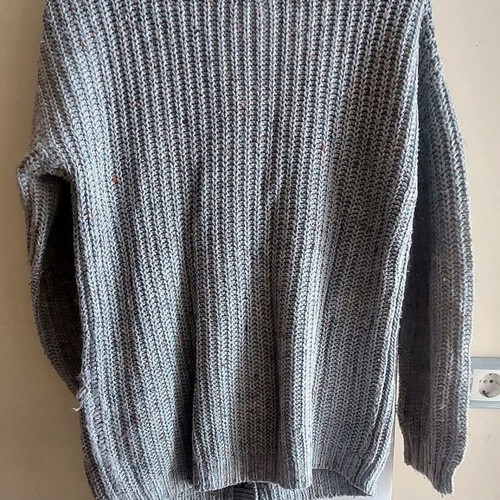 Clockhouse baggy grey knitted cardigan, size Medium