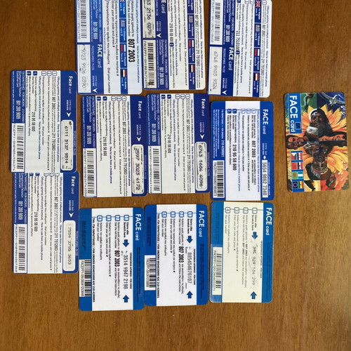Phone cards like new, set of 11 different