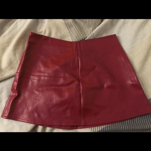 Leather skirt Achilleas Accessories red size S like new