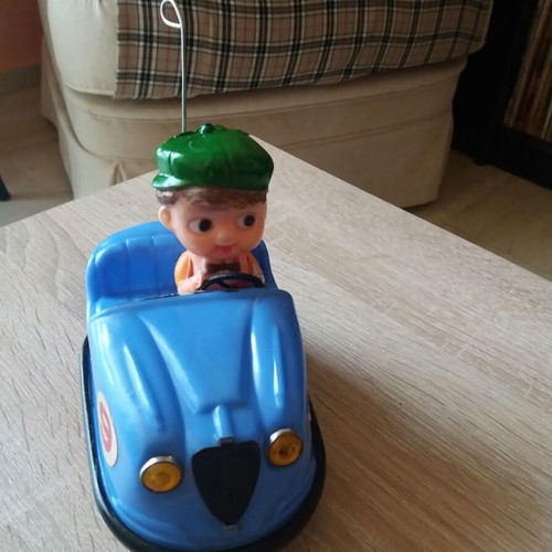 Wind-up Bumper Car collectible 60s like new, Greek rare