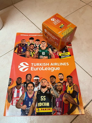 Panini Euroleague 2025 album and pack of 50 sticker packets new