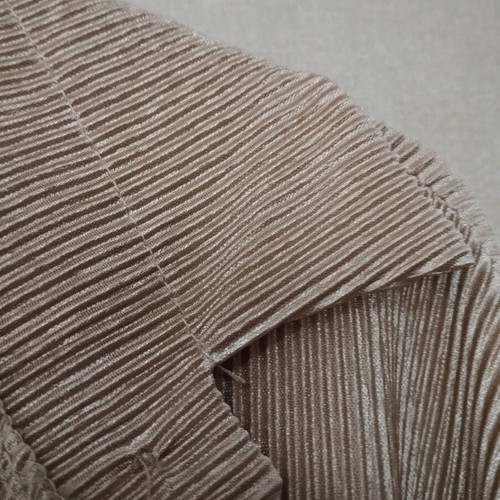 Women's shirt used metallic beige gold