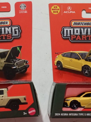 Matchbox Moving Parts αυτοκινητάκια, Jeep Gladiator και 2024 Acura Integra Type S HRC