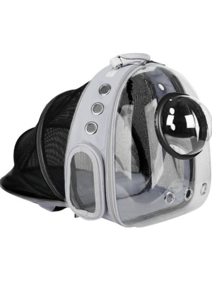 Pet carrier bag new, gray backpack for small pets