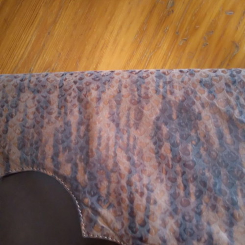 Goya leather envelope bag used, handmade