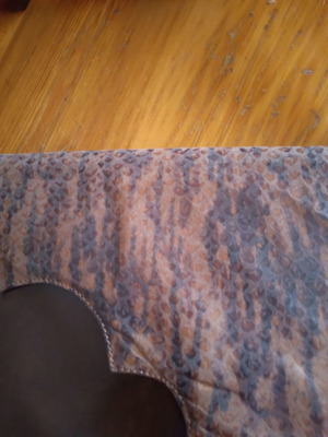 Goya leather envelope bag used, handmade