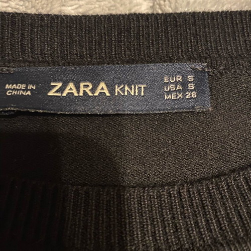Zara blouse used, black, size S in very good condition