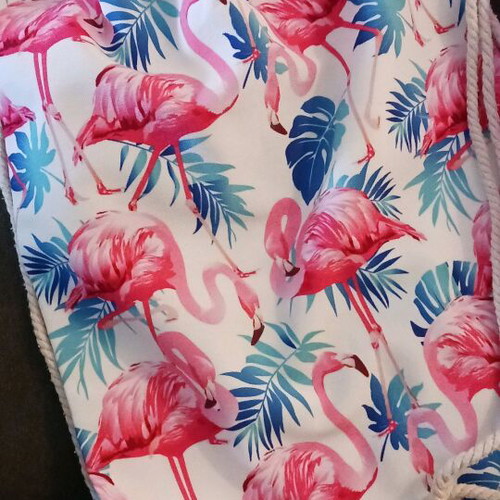 Fabric backpacks like new, multicolored designs