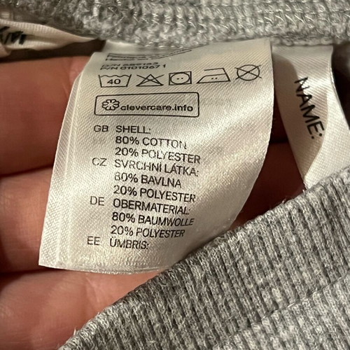Cotton tracksuit H&M gray like new, size M
