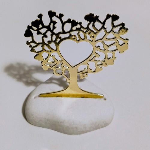 Decorative Table Tree of Life with Heart on Natural Stone