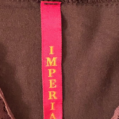 Imperial brown cami top with ruffles and lace size S like new