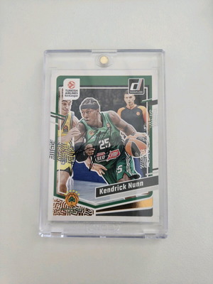 Υπογεγραμμένη κάρτα Kendrick Nunn Euroleague Donruss Panini καινούργιο