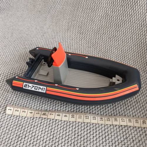 Playmobil Rescue Boat 70141 like new, 21 cm
