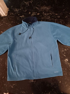 Men's fleece jacket blue sweatshirt with zipper L like new