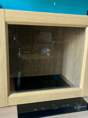 IKEA BILLY ντουλάπι επέκτασης βιβλιοθήκης με γυάλινη πόρτα σε όψη σημύδας, 40x35x30 εκ.