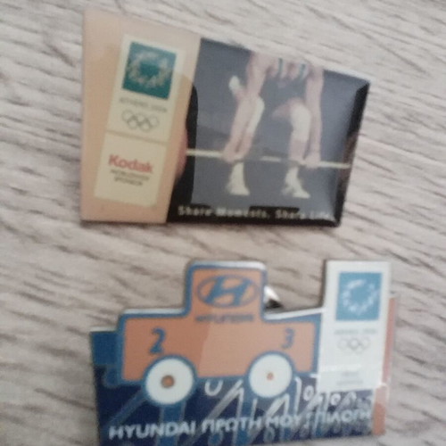 2-pins Olympic Games 2004 Kodak Hyundai new