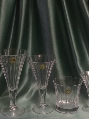 Ποτήρια Cristal D'arques - Durand Monceaux 60 τεμάχια καινούργια, κρύσταλλο μολύβδου