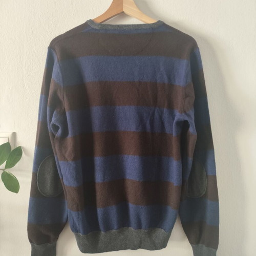 Ferrante striped pullover 100% merino wool like new, M/L