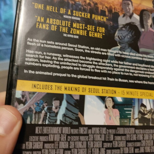 Seoul Station DVD like new, action adventure horror animation