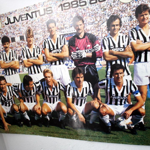 Juventus Platini poster 1985 1986 new, 68x99cm, Italy