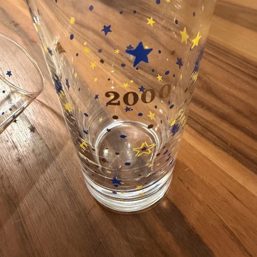 Millenium collectible glasses like new, set of 2
