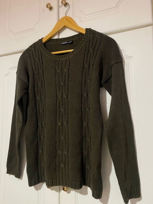 Knitted pullover khaki/brown like new