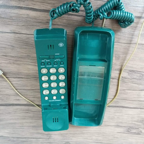 Analog Telephone like new, wired, green