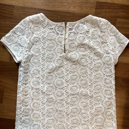 Zara lace blouse Large like new, off-white