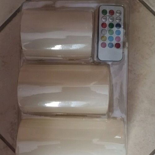 Battery-operated candles new, color changing with remote control