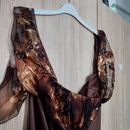 Brown dress size M like new