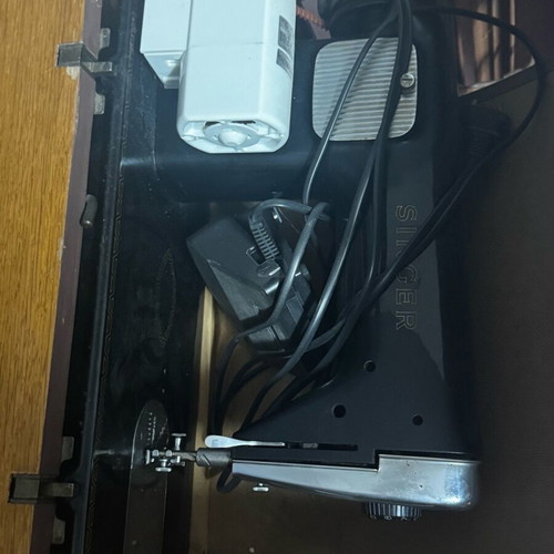 Singer with table and motor in good condition