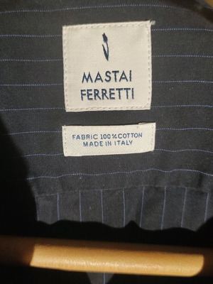 Mastai Ferretti men's shirt blue XL 100% cotton like new