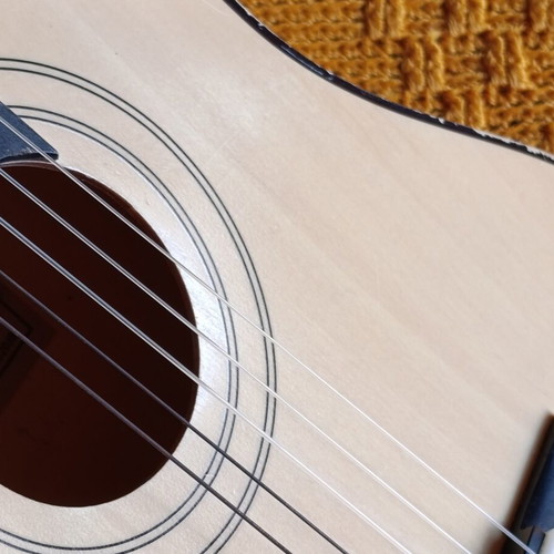 Children's classical guitar used with nylon strings
