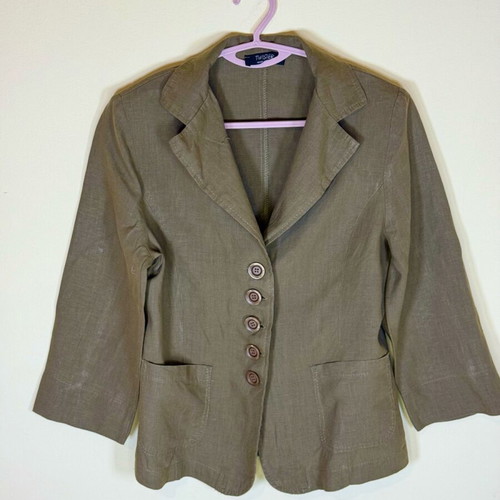 Zara linen shirt brown size M like new