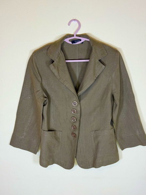 Zara linen shirt brown size M like new